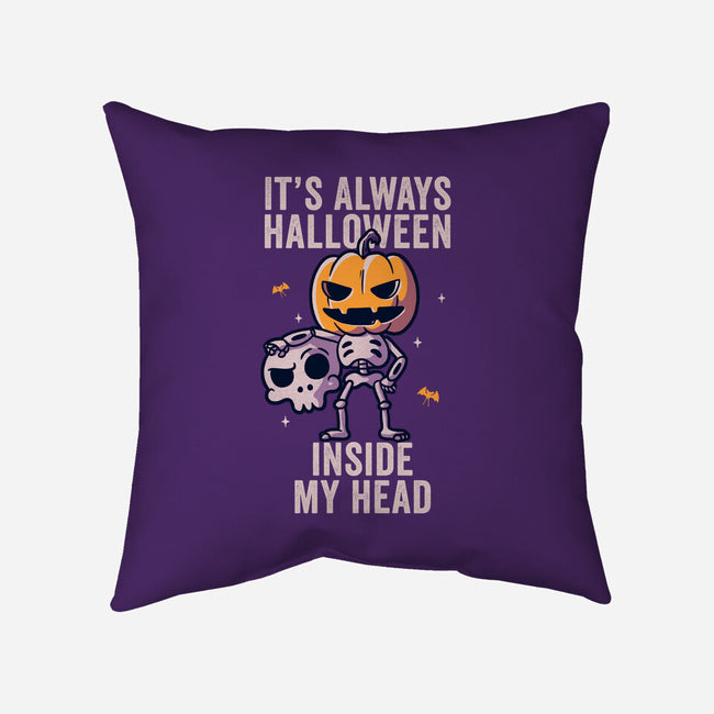 It's Always Halloween-none removable cover w insert throw pillow-eduely