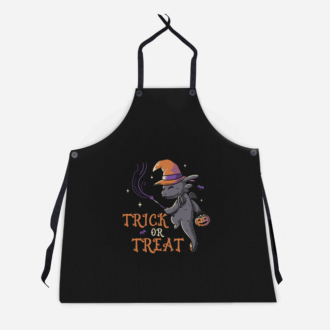 Toothless On Halloween-unisex kitchen apron-eduely