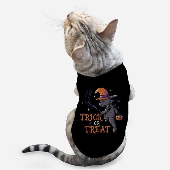 Toothless On Halloween-cat basic pet tank-eduely