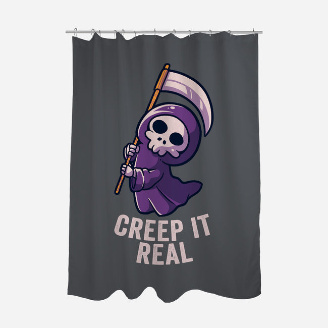 Creep It Real-none polyester shower curtain-eduely