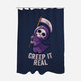 Creep It Real-none polyester shower curtain-eduely