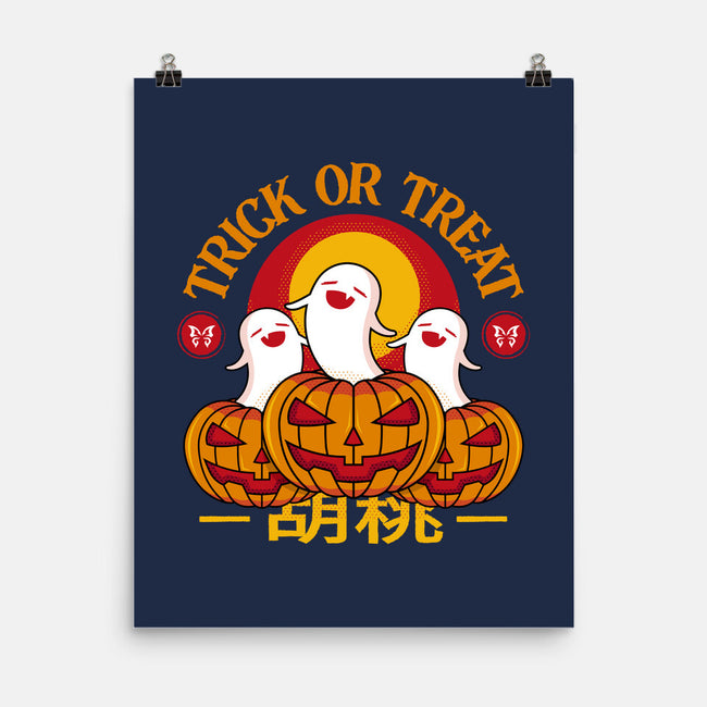 Hu Tao Ghost Halloween-none matte poster-Logozaste