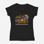 Celebrate Halloween In Haddonfield-womens v-neck tee-goodidearyan