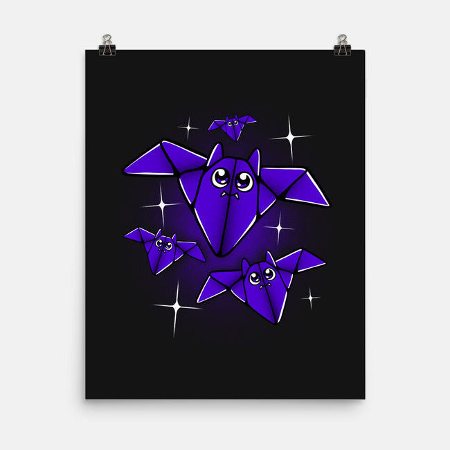 Origami Bats-none matte poster-estudiofitas