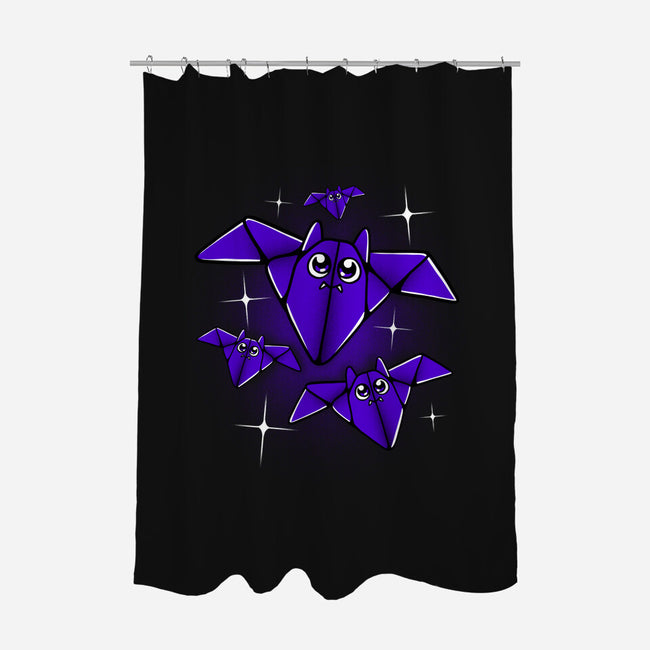 Origami Bats-none polyester shower curtain-estudiofitas