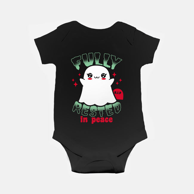 Fully Rested In Peace-baby basic onesie-Boggs Nicolas