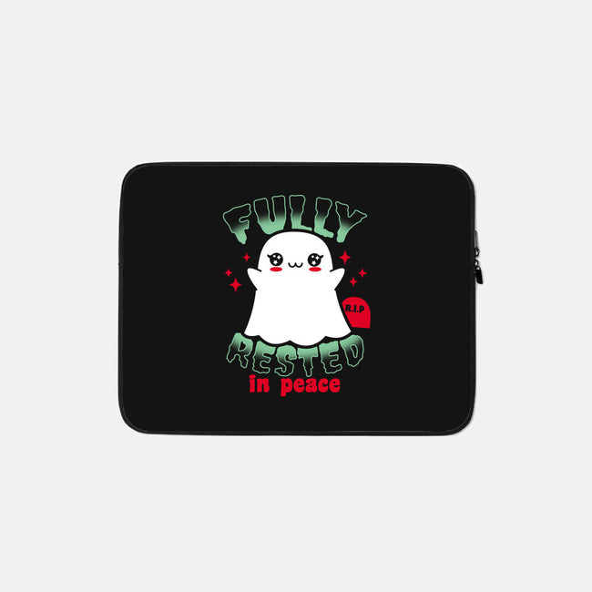 Fully Rested In Peace-none zippered laptop sleeve-Boggs Nicolas