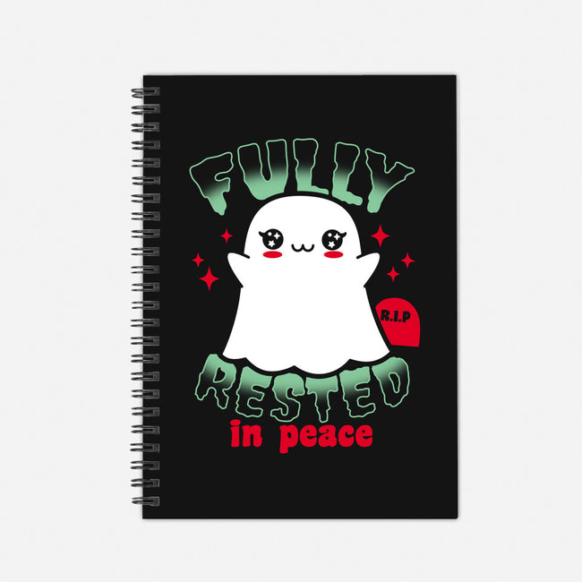 Fully Rested In Peace-none dot grid notebook-Boggs Nicolas