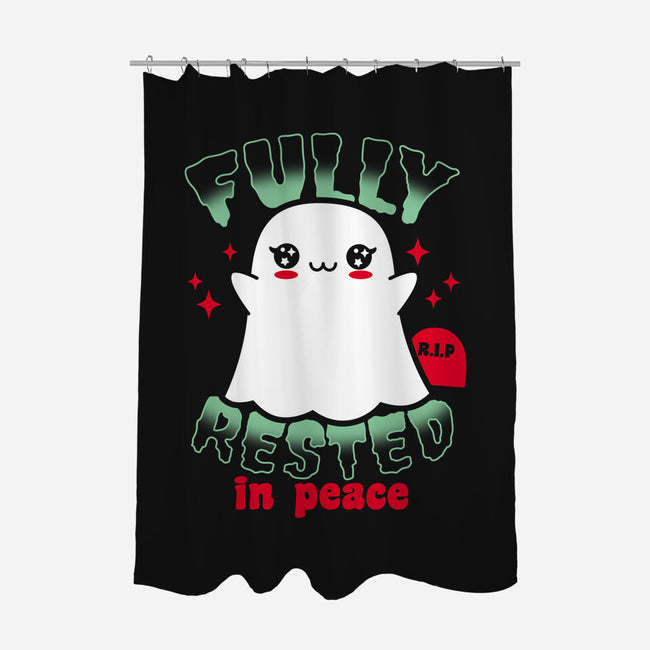 Fully Rested In Peace-none polyester shower curtain-Boggs Nicolas