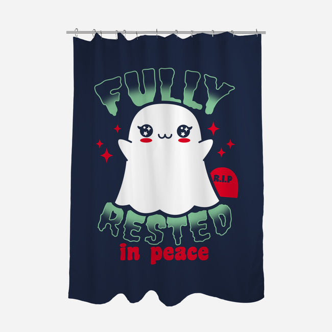 Fully Rested In Peace-none polyester shower curtain-Boggs Nicolas