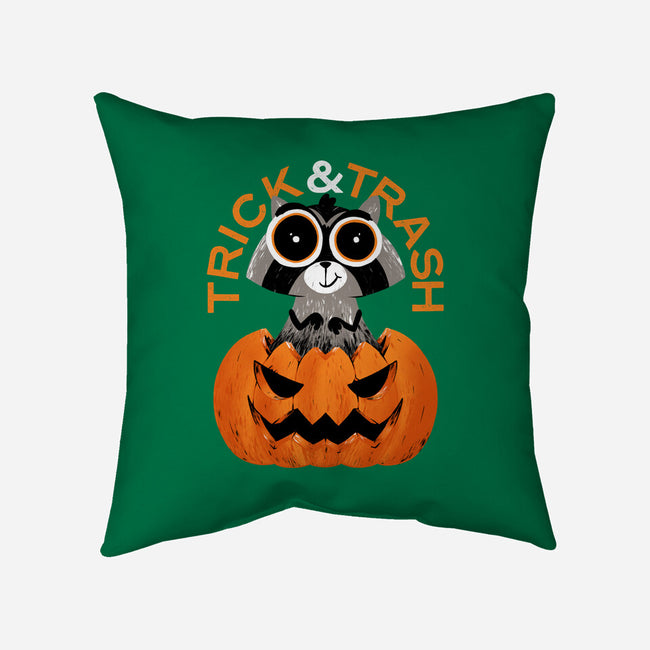 Trick And Trash-none removable cover w insert throw pillow-zawitees