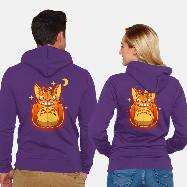 My Neighbor Pumpkin-unisex zip-up sweatshirt-theteenosaur