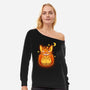 My Neighbor Pumpkin-womens off shoulder sweatshirt-theteenosaur