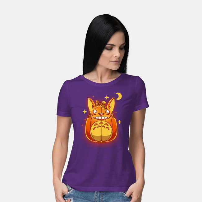My Neighbor Pumpkin-womens basic tee-theteenosaur