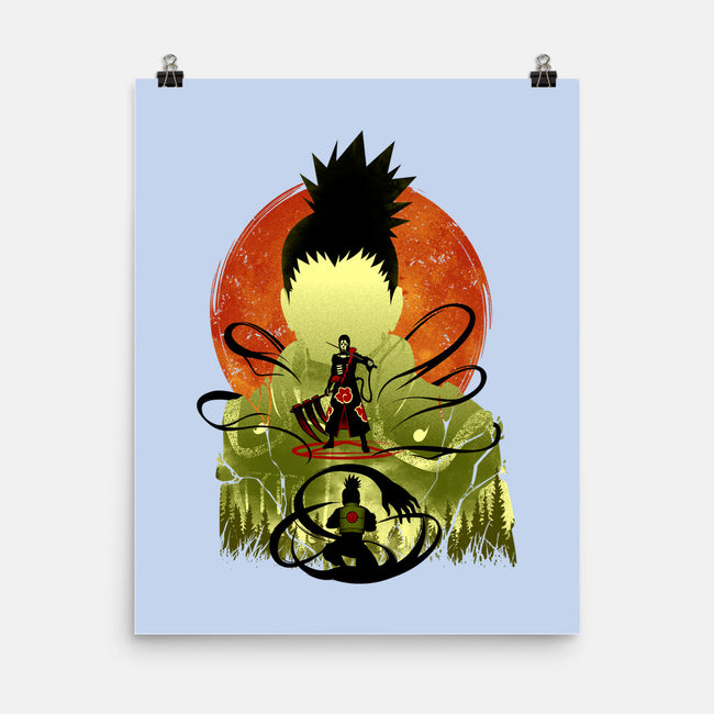 Shikamaru Vs. Hidan-none matte poster-hypertwenty