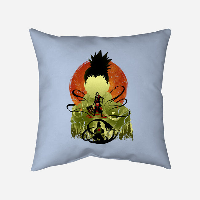 Shikamaru Vs. Hidan-none removable cover throw pillow-hypertwenty