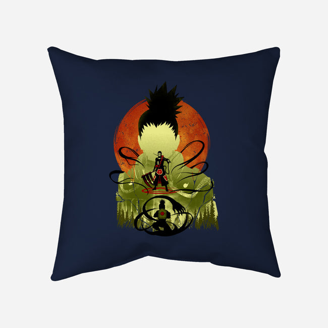 Shikamaru Vs. Hidan-none removable cover throw pillow-hypertwenty