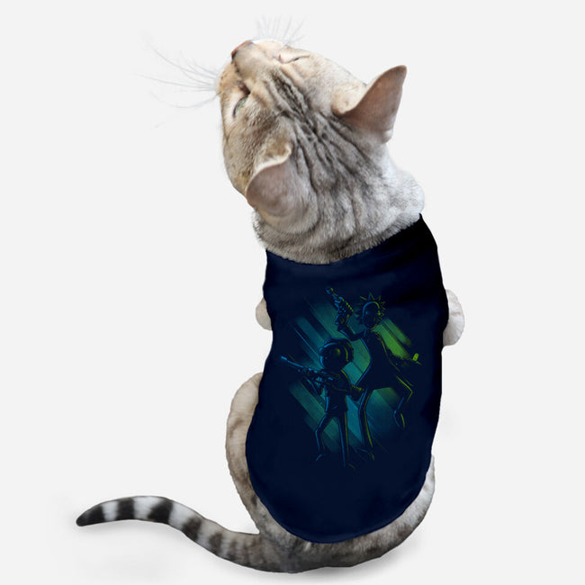 Interdimensional Travelers-cat basic pet tank-teesgeex
