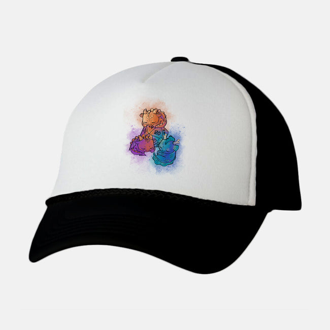 D20 Sleeping Dragons!-unisex trucker hat-ricolaa