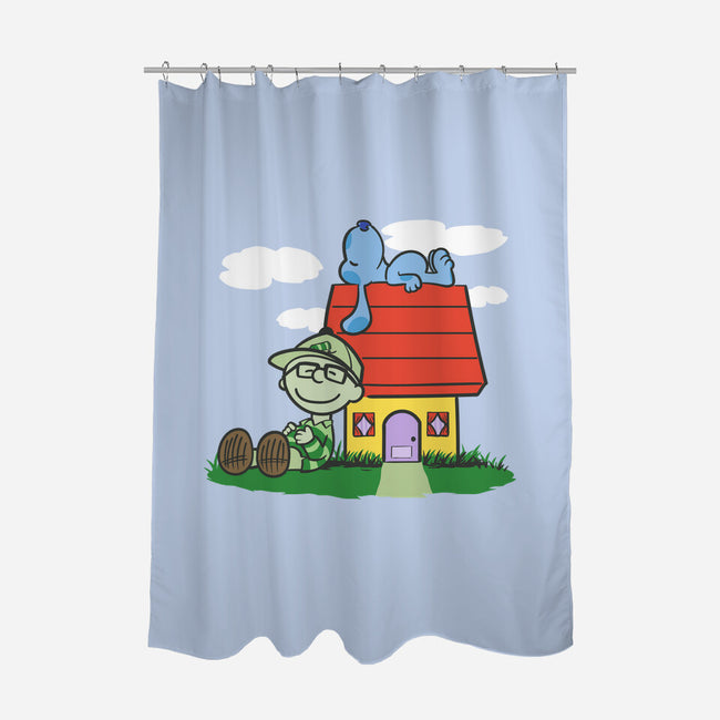 Cluenuts-none polyester shower curtain-Betmac