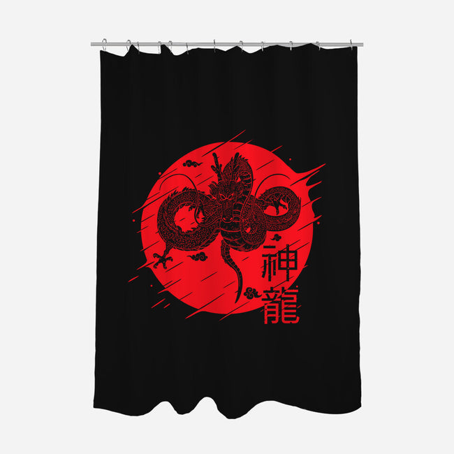 The Legend Of Shenron-none polyester shower curtain-Rogelio
