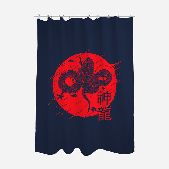 The Legend Of Shenron-none polyester shower curtain-Rogelio