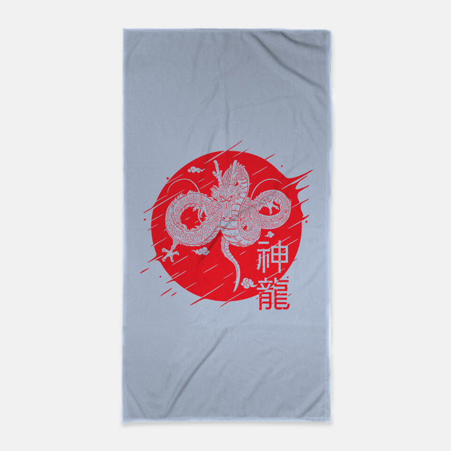 The Legend Of Shenron-none beach towel-Rogelio