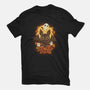 Pumpkins And Ghosts-mens basic tee-ricolaa