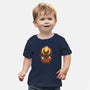 Pumpkins And Ghosts-baby basic tee-ricolaa