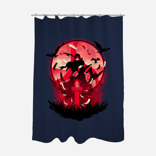 Eye Of Mangekyo-none polyester shower curtain-hypertwenty