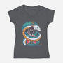 Spirited Beauty-womens v-neck tee-RamenBoy