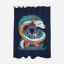 Spirited Beauty-none polyester shower curtain-RamenBoy