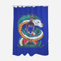 Spirited Beauty-none polyester shower curtain-RamenBoy