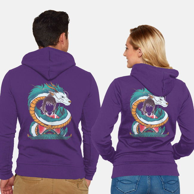 Spirited Beauty-unisex zip-up sweatshirt-RamenBoy