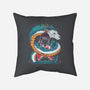 Spirited Beauty-none removable cover throw pillow-RamenBoy