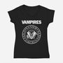 Vampires-womens v-neck tee-Boggs Nicolas