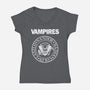 Vampires-womens v-neck tee-Boggs Nicolas