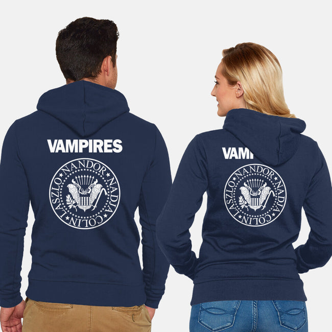 Vampires-unisex zip-up sweatshirt-Boggs Nicolas