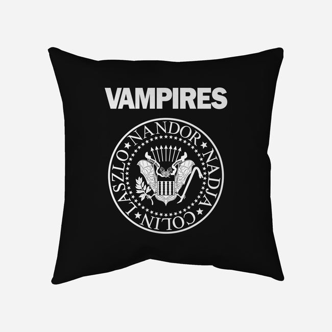 Vampires-none removable cover w insert throw pillow-Boggs Nicolas