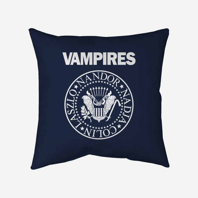 Vampires-none removable cover w insert throw pillow-Boggs Nicolas