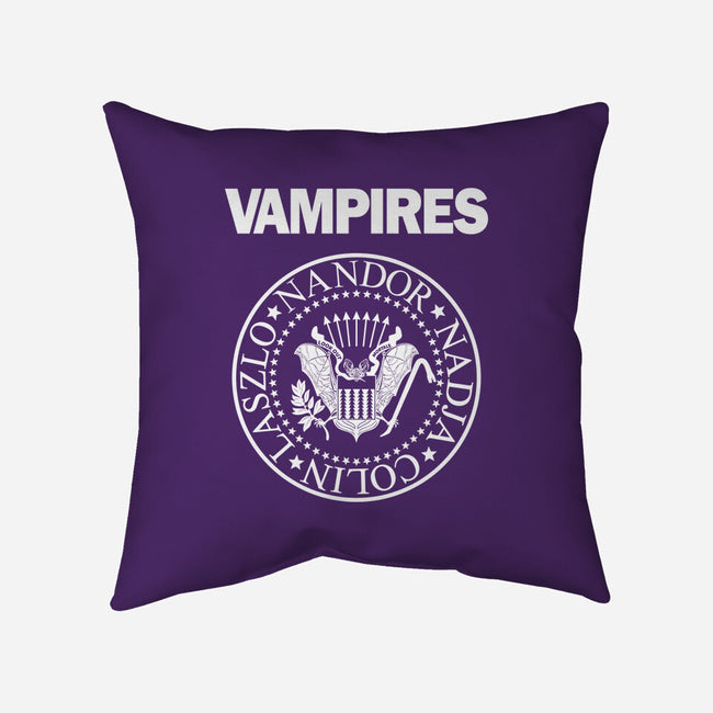Vampires-none removable cover w insert throw pillow-Boggs Nicolas