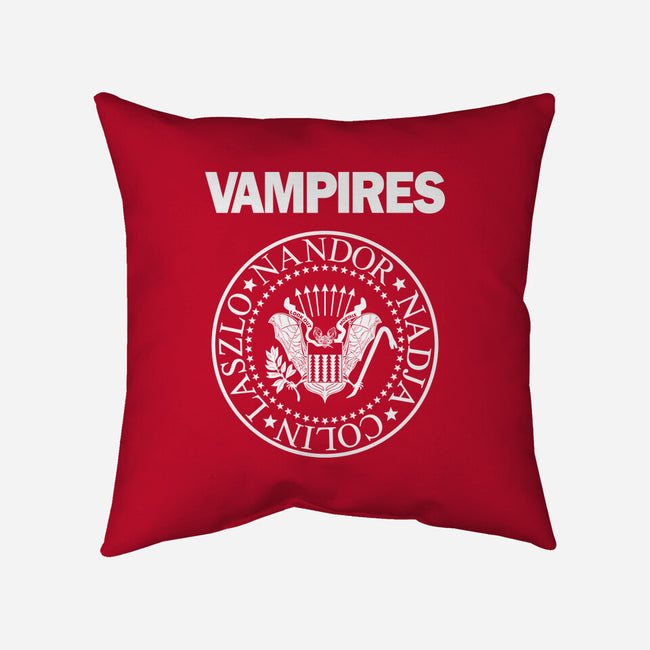 Vampires-none removable cover w insert throw pillow-Boggs Nicolas