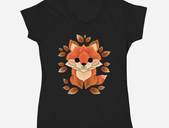 Little Fox Of Leaves