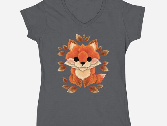 Little Fox Of Leaves