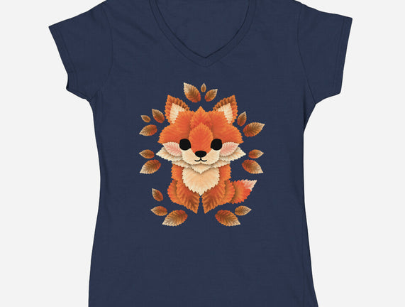 Little Fox Of Leaves