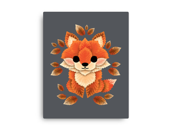 Little Fox Of Leaves