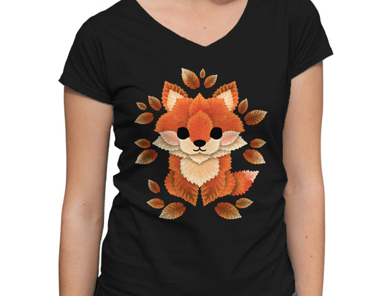 Little Fox Of Leaves