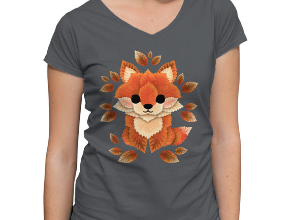 Little Fox Of Leaves