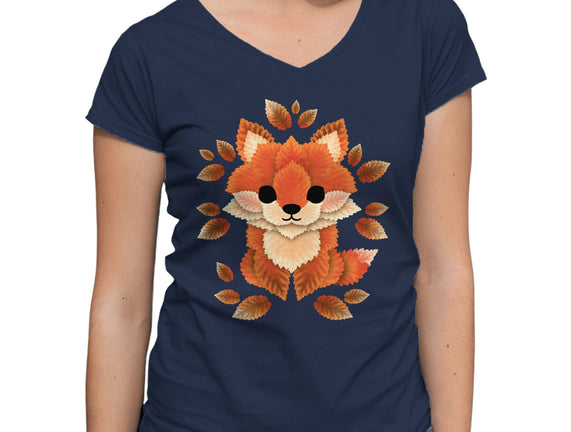 Little Fox Of Leaves