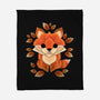 Little Fox Of Leaves-none fleece blanket-NemiMakeit
